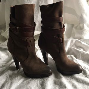 Frye Company leather ankle boots.